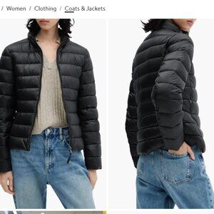 Unworn Mango Down Stand Collar Water Repellent Quilted Coat